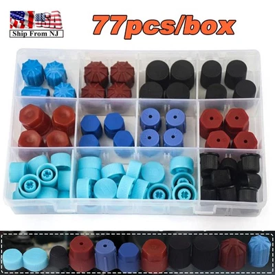 Tapa antipolvo núcleo válvula lateral alto bajo R134a R12 aire acondicionado coche para reparación de aire acondicionado Foto 1 de 4