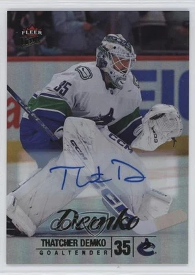 2024-25 Upper Deck Fleer Ultra Rainbow Foil Auto Thatcher Demko #23 - Image 1 of 3
