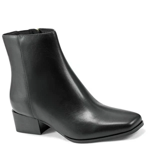 Easy Spirit Sidney elegante Damen-Bootie schwarze Lederstiefel Größe 9M - Bild 1 von 5