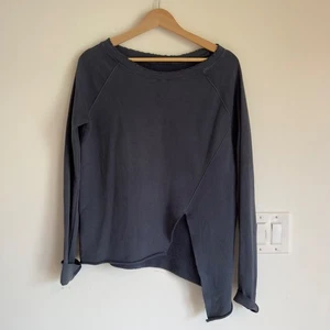 Frank & Eileen Camiseta Laboratorio Cuello Redondo Asimétrica Sudadera-Azul Marino-Mujer Talla M - Imagen 1 de 14