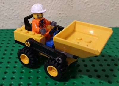 LEGO Construction мини самосвал 6470 100% полный w минифигурка без коробки Insts - Изображение 1 из 4