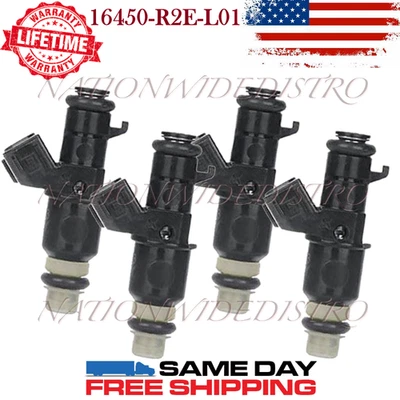 4 件原始设备制造商本田燃油喷射器适用于 12-20 本田思域 HR-V 1.8L I4 R18Z1 发动机 — 第 1/4 张图片