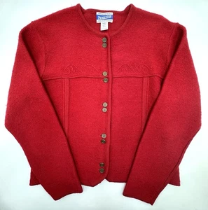 Pendleton Maglione Donna Pura Lana Vintage con Bottoni - Taglia L - Foto 1 di 16