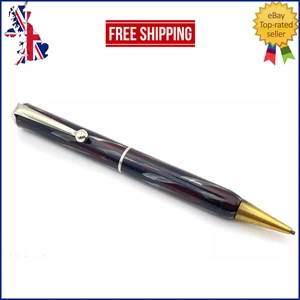 VINTAGE FRANZÖSISCHER BLEISTIFT IN GRAUEM UND ROTEM MARMOR HERGESTELLT IN FRANKREICH IN FUNKTIONSTÜCHTIGEM ZUSTAND - Bild 1 von 4