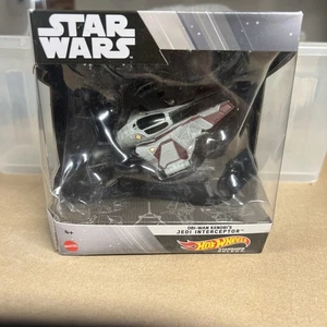 HOT WHEELS STAR WARS STARSHIP SELECT OBI-WAN KENOBI’S JEDI INTERCEPTOR - Imagen 1 de 4