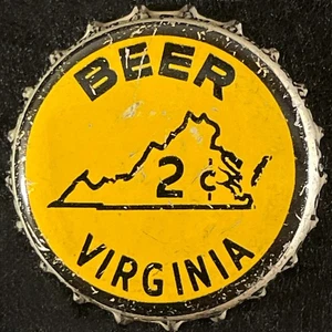 ADAM SCHEIDT BEER VIRGINIA TAX CORK BOTTLE CAP NORRISTOWN PENNSYLVANIA CROWNS VA - Picture 1 of 6