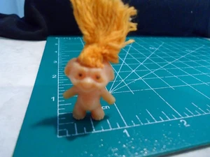 VTG Antique Cracker Jack Charms Toys Premium Prize Trolls Miniature Gold Hair - Picture 1 of 3