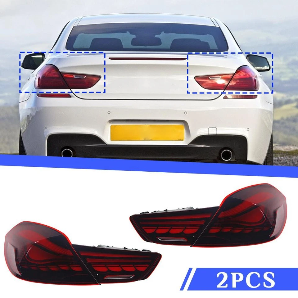 For 2010-2017 BMW 6 Series 640i 650i M6 Red LED Brake Light Tail Light Assembly - Image 1 of 1