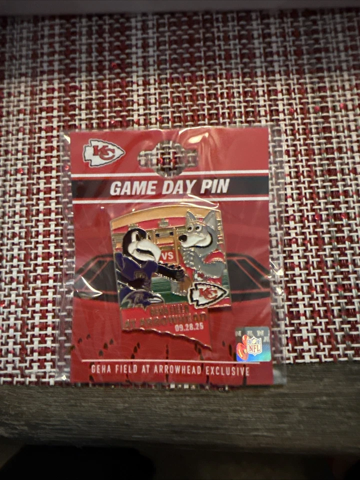 Kansas City Chiefs Vs Baltimore Ravens Gameday Pin 09/28/2025 - Image 1 of 1