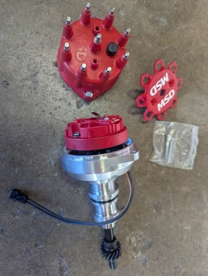 MSD RACING DISTRIBUTOR 85797 FORD 289 302 PRO BILLET STEEL GEAR HOLLEY HI-RAM - Image 1 of 4