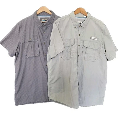 Magellan’s TWO Men’s Short Sleeve Fishing Shirts Angler Fit Size XXL 2XL  - Image 1 of 4