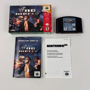WWF No Mercy Nintendo 64 con scatola, libretti, videogioco THQ - Foto 1 di 10