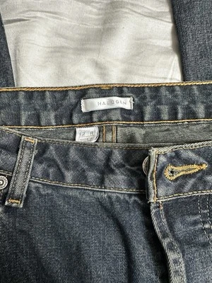 Pantalones de mezclilla halógenos azules para mujer, talla 12R lavado medio, corte boot Foto 1 de 4