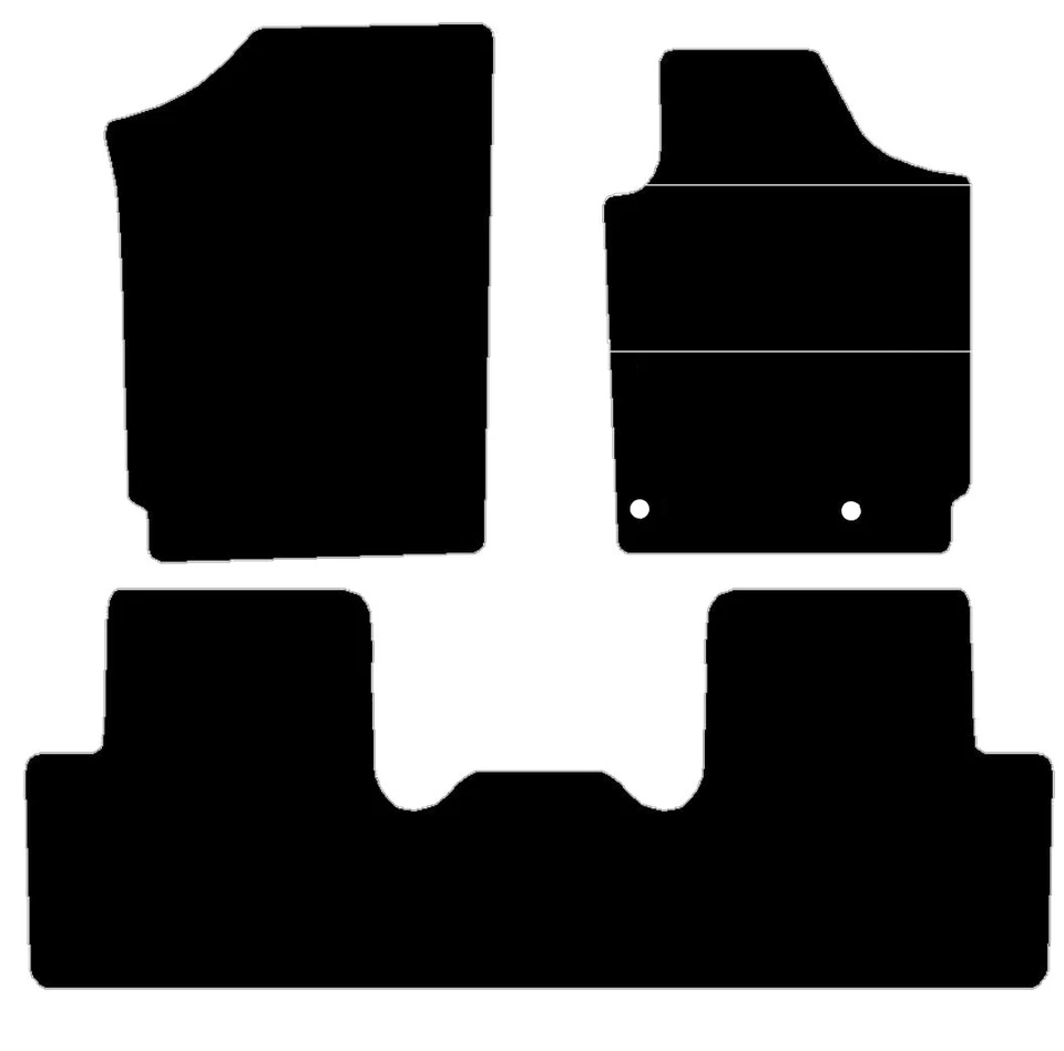 Premium Tailored Car Floor Mat Set 3 pcs Anti-Slip For Peugeot Partner 2002-2010 - Image 1 of 1