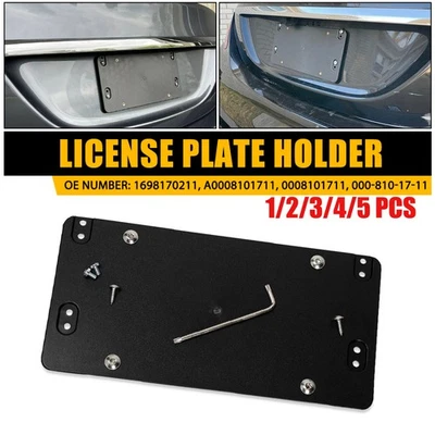 1-5x Para Mercedes-Benz 1698170211 Soporte de matrícula trasero Soporte de etiqueta Montaje Foto 1 de 4