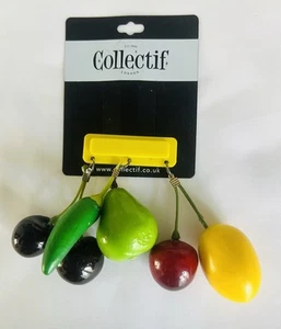 Collectif 40s/ Rockabilly Style Fruit Brooch, New. - Picture 1 of 2