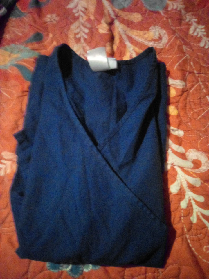 Blusa Médica SB para Mujer Azul Marino Talla S Cuello en V Foto 1 de 1