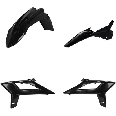 Acerbis Dirt Bike Plastic Kit (BLACK) For 2020-22 BETA RR 125/200/250/300 - Image 1 of 2