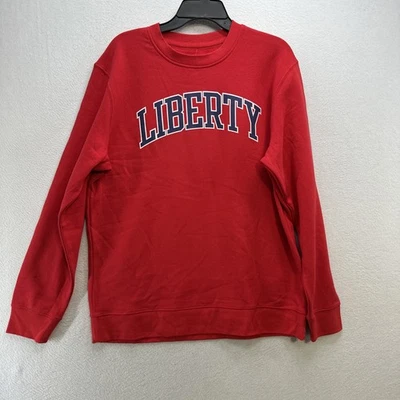 Liberty University Sweatshirt Pullover Red Crewneck Mens Large NWT NCAA Fanatics - Image 1 of 4
