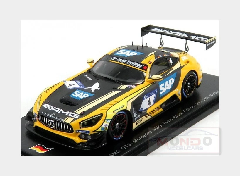 1:43 Spark Mercedes Amg Gt3 #4 Nurburgring 2018 M.Engel A.Christodoulou SG401 Mo - Immagine 1 di 2