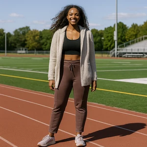 Old Navy Ultracoze braun Damen 4X Fleece gefüttert sportlich Laufen Trainingshose - Bild 1 von 10