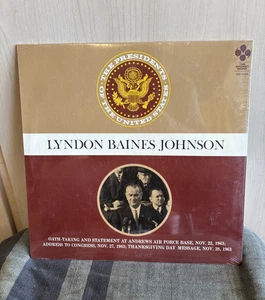 NEW Lyndon B. Johnson Oath-Taking And Statement Andrews Air Force Base 1963 LP - Imagen 1 de 6