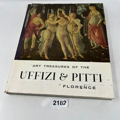 Art Treasures of the Uffizi & Pitti Florencev - Vintage 1957 HC Foto 1 de 4