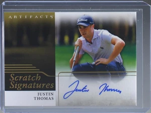 2021 UPPER DECK ARTIFACTS GOLF RC SCRATCH SIGHNATURES AUTO JUSTIN THOMAS - Picture 1 of 2