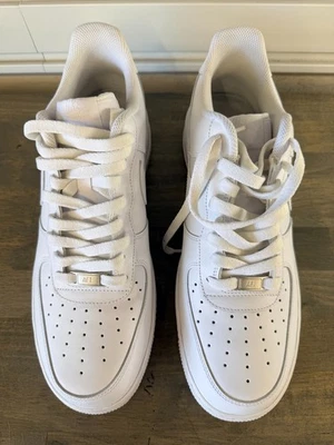 PARA HOMBRES NIKE AIR FORCE 1 07_BLANCO/BLANCO CW2288-111-TALLA 12.5 Foto 1 de 4