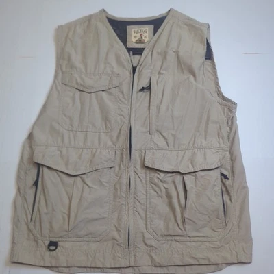 Redhead Brand Co Men's Hunting Vest Size Medium Beige Full Zip Up Pockets Sports - Image 1 of 4