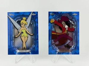 2024 Topps Chrome Disney Sapphire - Tinker Bell & Captain Hook - Peter Pan Movie - Picture 1 of 3
