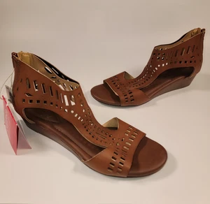 Dexflex bequeme elegante Damenschuhe Größe 7 Kunstleder filigran Reißverschluss hinten - Bild 1 von 6