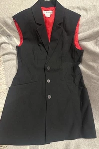 Black Dior Uniform Sleeveless Dress / Vest | Size 38 | US 6 | UK 10 | NEW - Picture 1 of 6