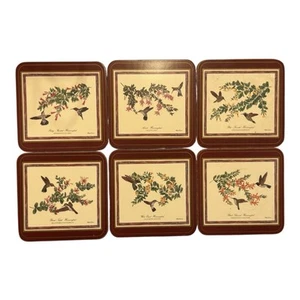 SET 6 VINTAGE PIMPERNEL KORK UNTERSETZER KOLIBRIS RICHARD G. LOWE KÜNSTLER COTTAGECOR - Bild 1 von 8