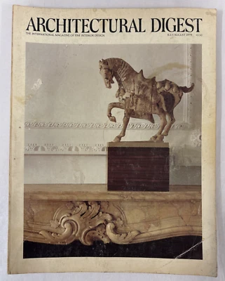ARCHITECTURAL DIGEST-JULY/AUGUST 1979-T'ang CERAMIC HORSE in NYC APARTMENT - Image 1 of 4