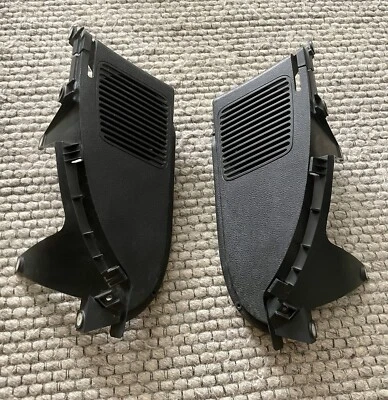 Juego de par de cubiertas de altavoz BMW E36 Compact 318ti estante trasero izquierdo/derecho OEM negro Foto 1 de 4