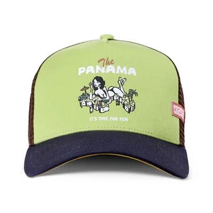 Coastal Hft The Panama Trucker Cap Green/Navy/Brown Baseball Cap Beach Surf - Picture 1 of 3