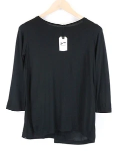 Maglione Denham donna nero maglietta XS manica 3/4 girocollo elasticizzato - Foto 1 di 10