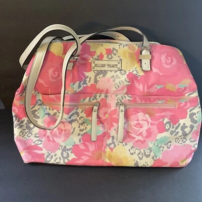 Bolsa/bolsa ELLEN TRACY rosa selvagem vários bolsos alça dupla nova - Imagem 1 de 4