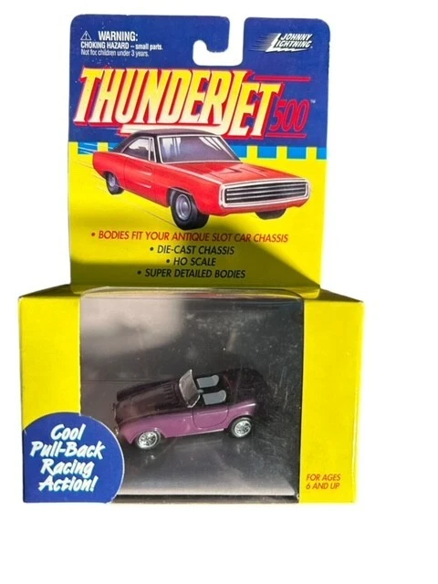 Johnny Lightning Thunderjet 500 HO Scale Slot Car Body Yellow Pontiac GTO Tj3