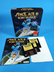 Space Ace II Borf's Revenge 3.5' floppy PC complete big box good, Rare, HTF - Picture 1 of 2