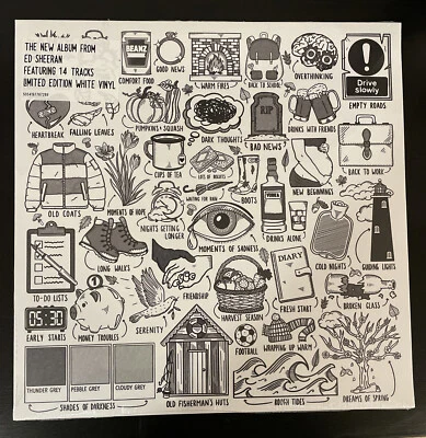 Ed Sheeran Autumn Variations LP White Vinyl LP Ltd Edition Sealed!! Taylor Swift - Image 1 of 2