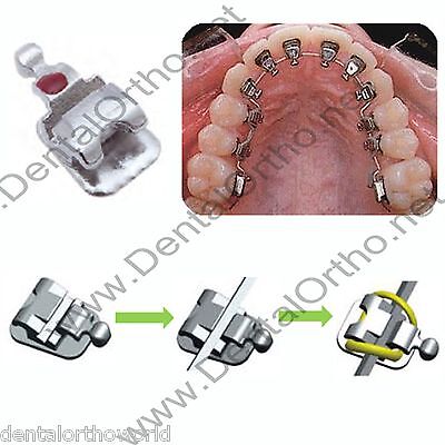 28Pcs/kit, 1D Lingual Brace W/h3 Dental Orthodontic Buccal Tube Archwire 7-7 • 71.76£