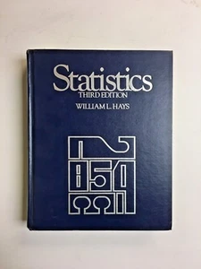 Statistics William L Hays Third Edition 1981 Hardcover HC - Bild 1 von 3