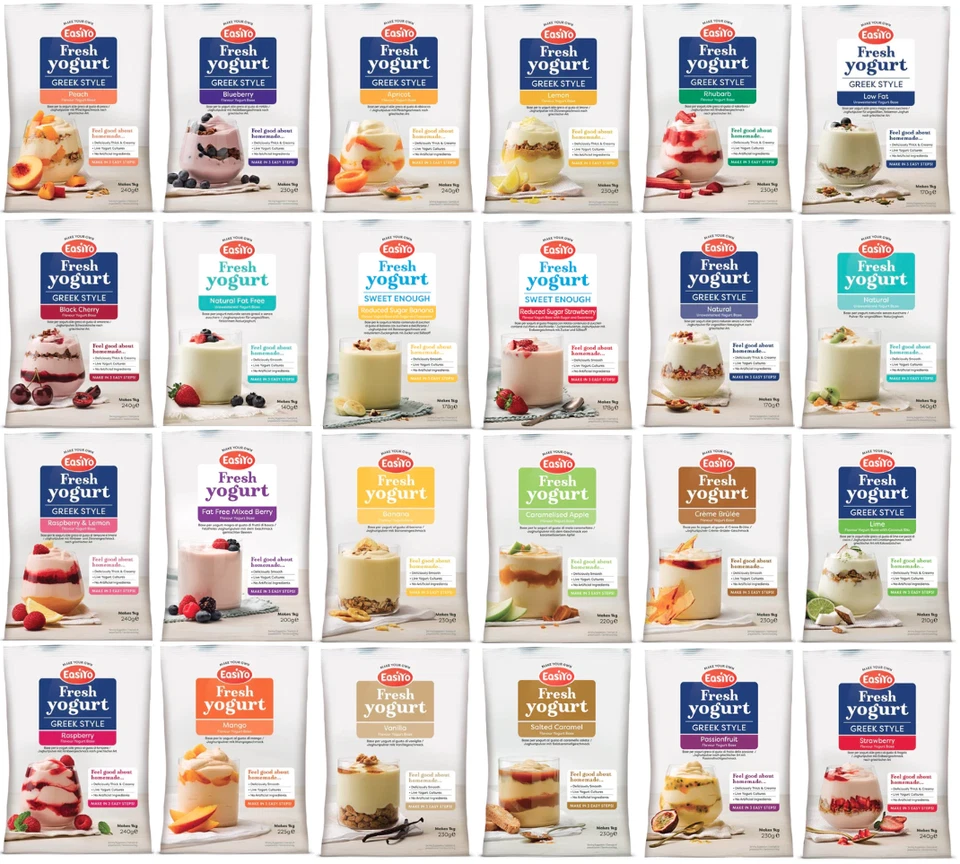 EasiYo Yoghurt Sachets Mix & Match Yogurt Sachets Greek Style Everyday Style 1KG - image 1 of 1
