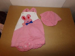 PARCHE DE REPOLLO ESCULTURA SUAVE XAVIER ROBERTS niño conjunto vintage años 80 ROJO/BLANCO - Imagen 1 de 2