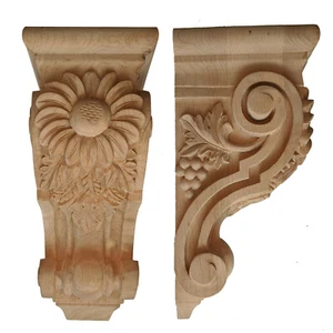 Campanello girasole in legno di acero intagliato a mano 4 1/2 "L x 5" P x 10" H - Foto 1 di 5