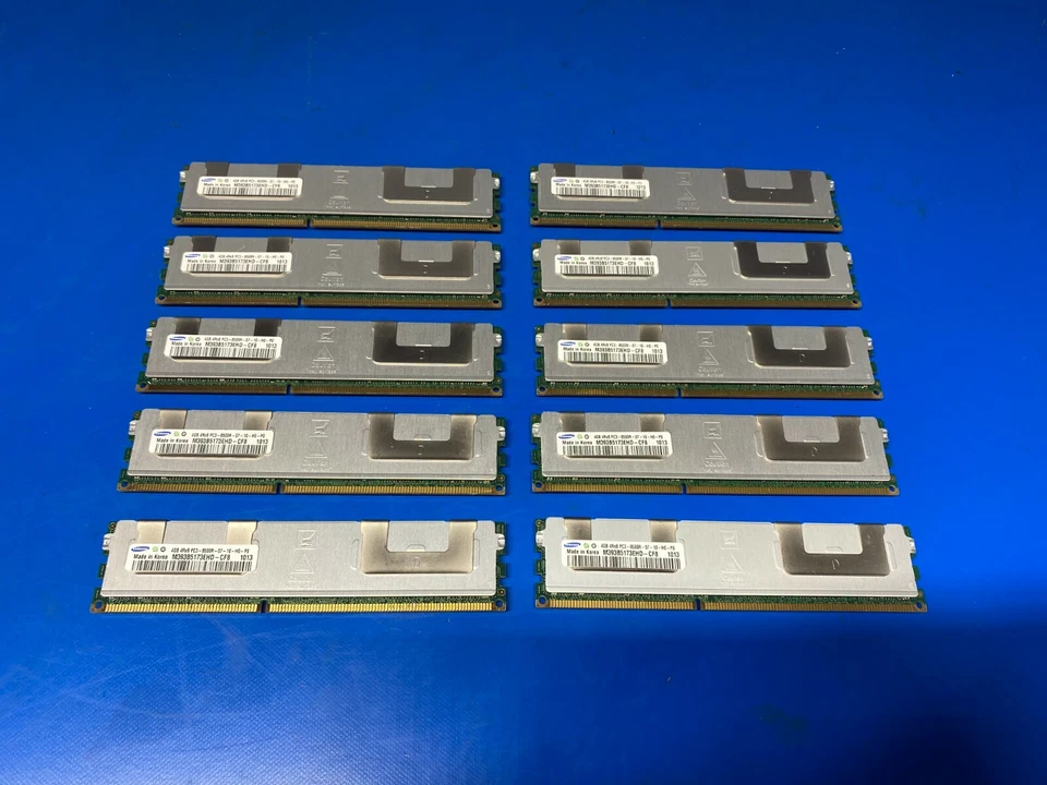 Job lot 10x Samsung M393B5173EHD-CF8 (10x4GB) PC3-8500R DDR3 Memory  - Image 1 of 4