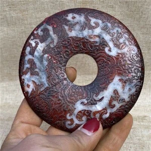 Während The Warring and Han Dynasties, Xiuyu High Ancient Jade Anhänger, - Bild 1 von 5