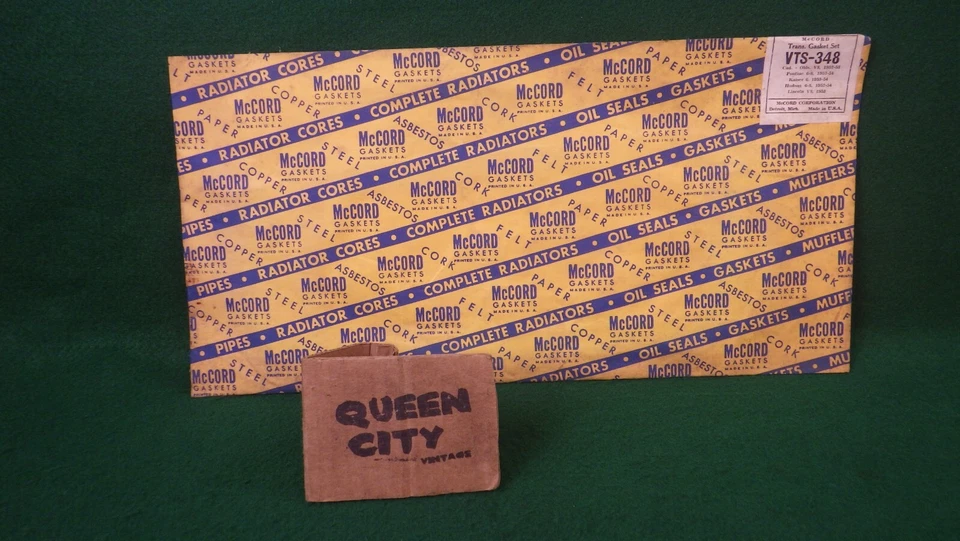 Juego de juntas de transmisión McCord 1952-1953 Cadillac V8, Hudson, Kaiser, Lincoln NOS Foto 1 de 4